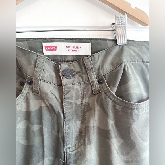 Levi 511 Kids Camouflage Slim Fit fit pants - Size 10 - Picture 2 of 10